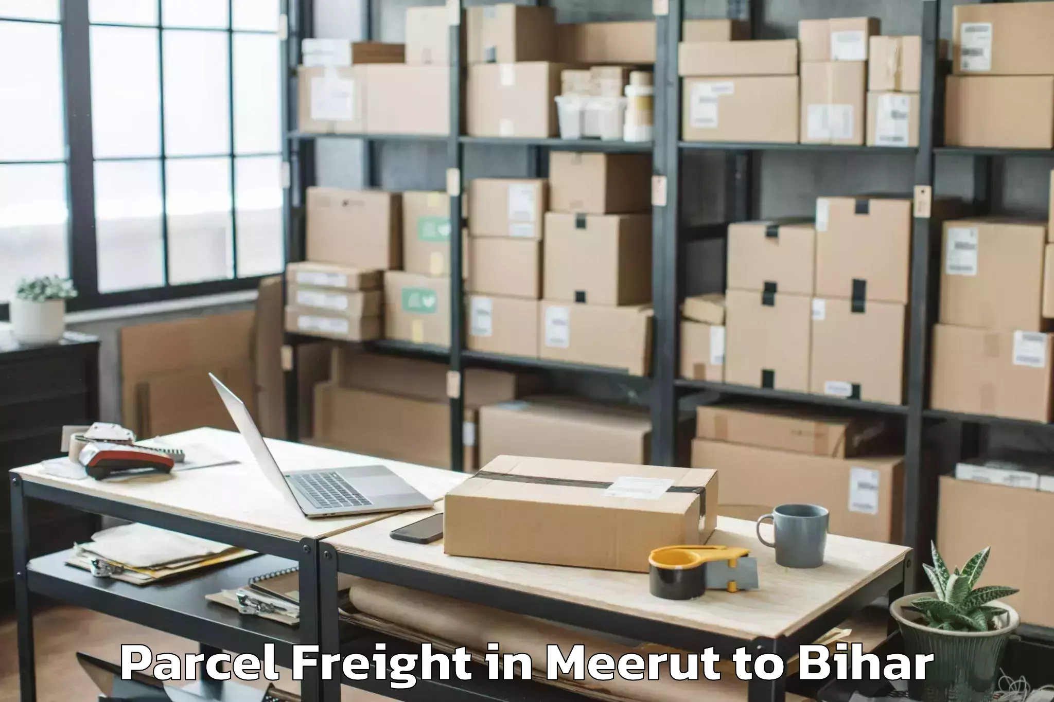 Book Meerut to Barharia Parcel Freight Online